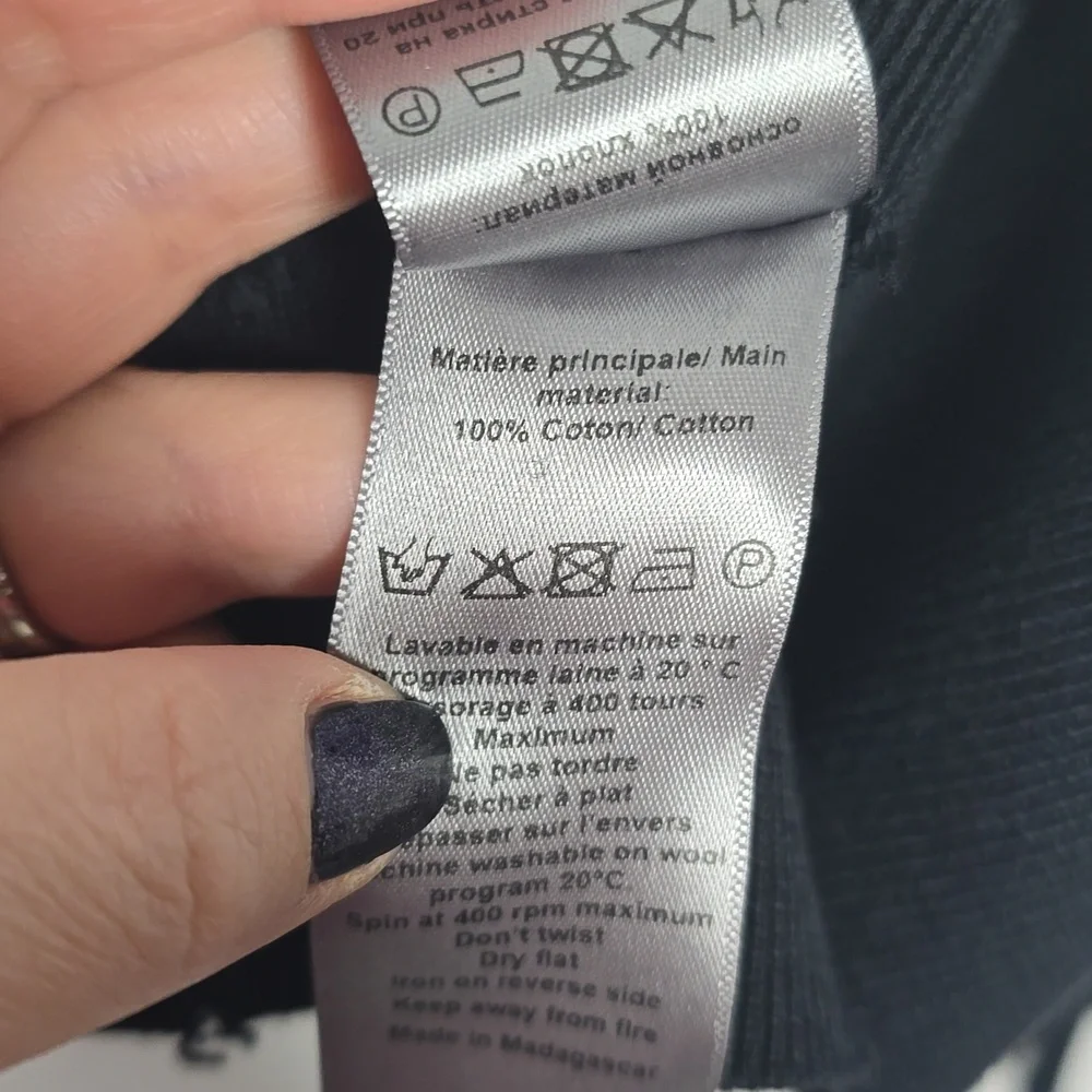 Zadig & Voltaire 100% Cotton Thin Oversized Sweater With Skull Studded Size S - Picture 10 of 11